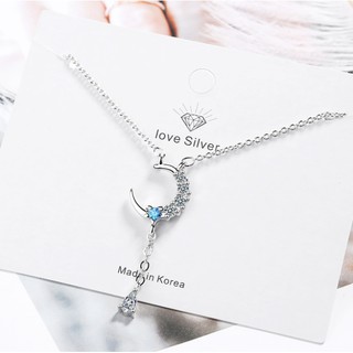 Dây chuyền mặt trăng xanh
