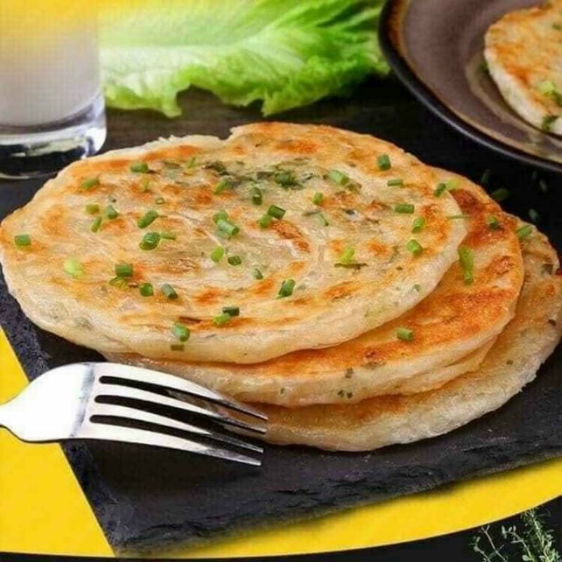 65k 500gr Bánh Bột Mỳ Mỡ Hành 5 cái 18cm(giao hỏa tốc TP HCM)