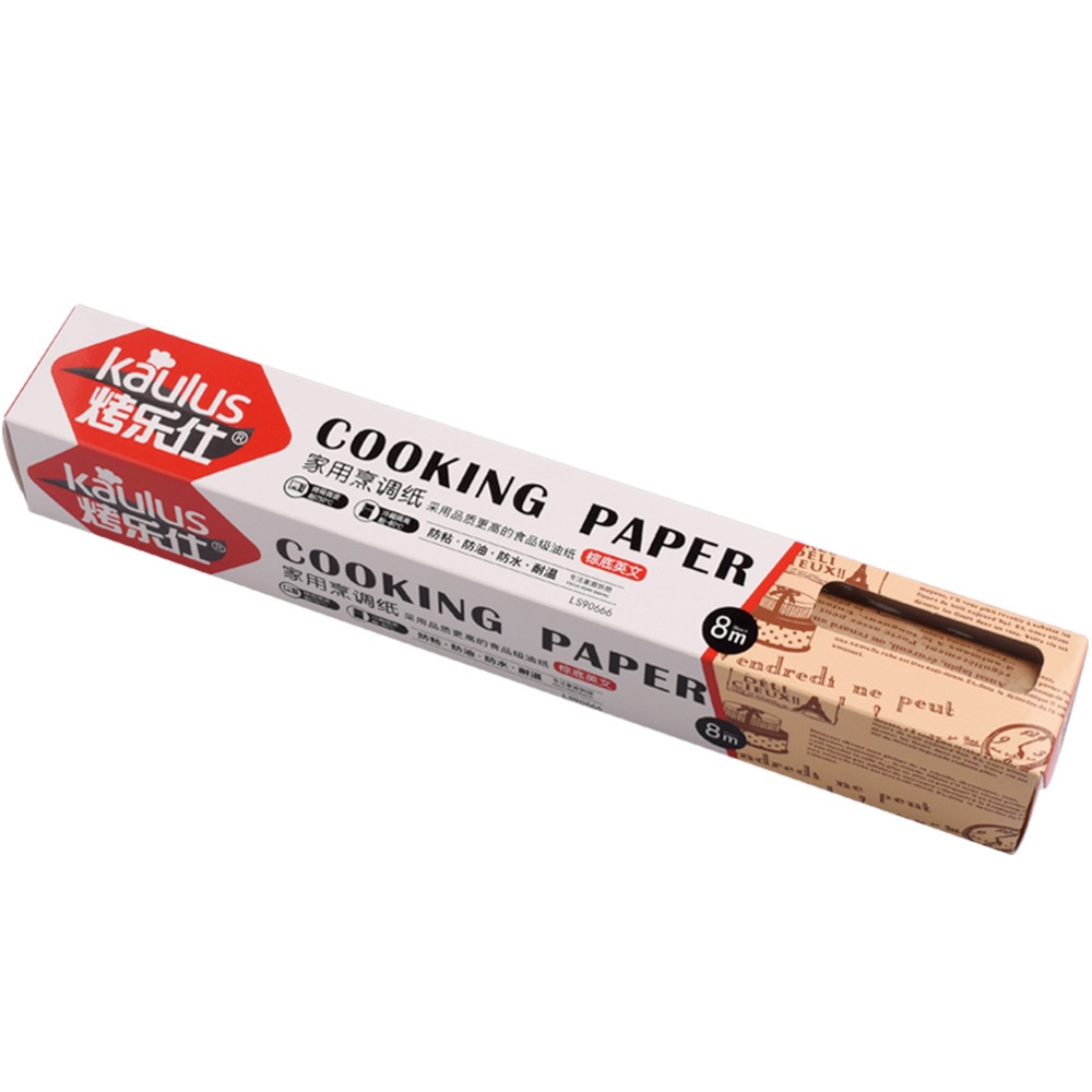 Giấy nến cho nồi chiên không dầu nướng bánh nướng thịt 8m*30cm - Giấy lót nồi chiên hoạ tiết tờ báo thấm dầu mỡ tốt