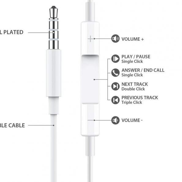 Tai Nghe L4R Kèm Mic 3.5 mm Cho Iphone 5 6 | BigBuy360 - bigbuy360.vn