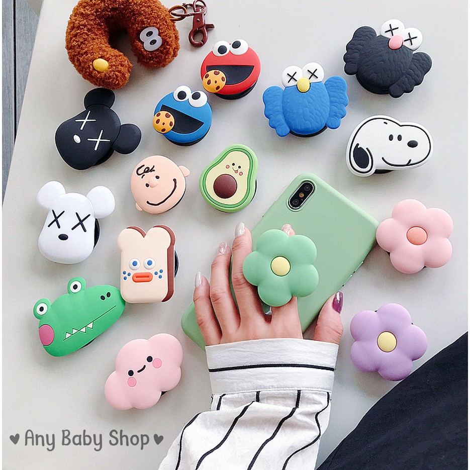 Nhẫn,giá đỡ điện thoại PopSockets 2019 đa năng hình 3D siêu cute (được chọn mẫu-hàng có sẵn)