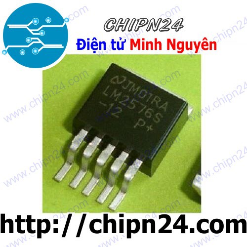 [2 CON] IC LM2576S-12V TO-263-6 (SMD Dán) (LM2576 2576)