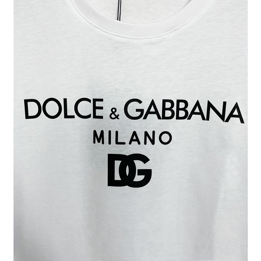 Áo thun tay ngắn cổ tròn in logo mới D0LCE&GABBA 2021