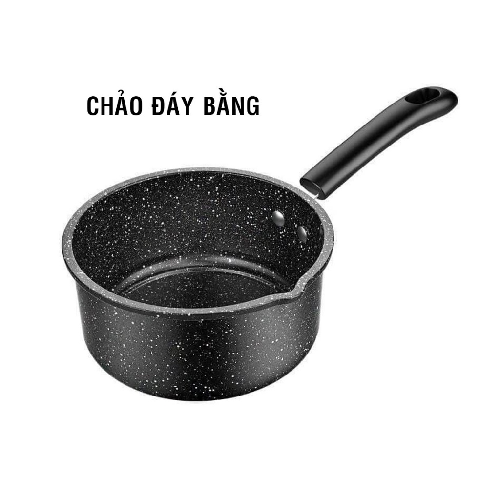 Nồi chống dính đáy bằng, quánh có tay cầm có thể tháo rời nấu trên nhiều loại bếp size 18cm (KHÔNG NẮP)