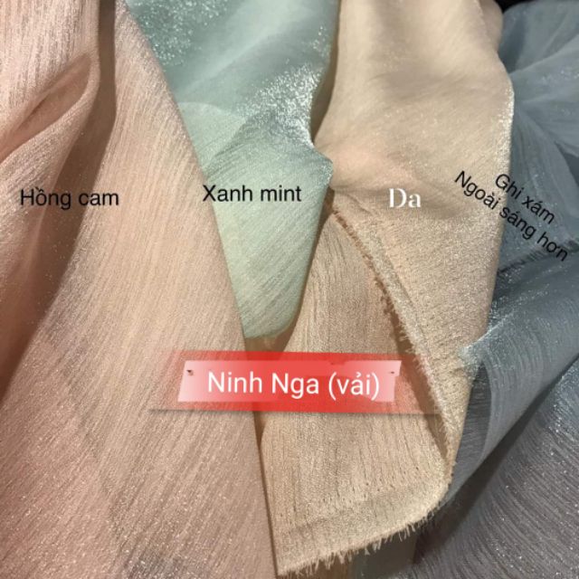 Vải tơ đũi xước ánh nhũ