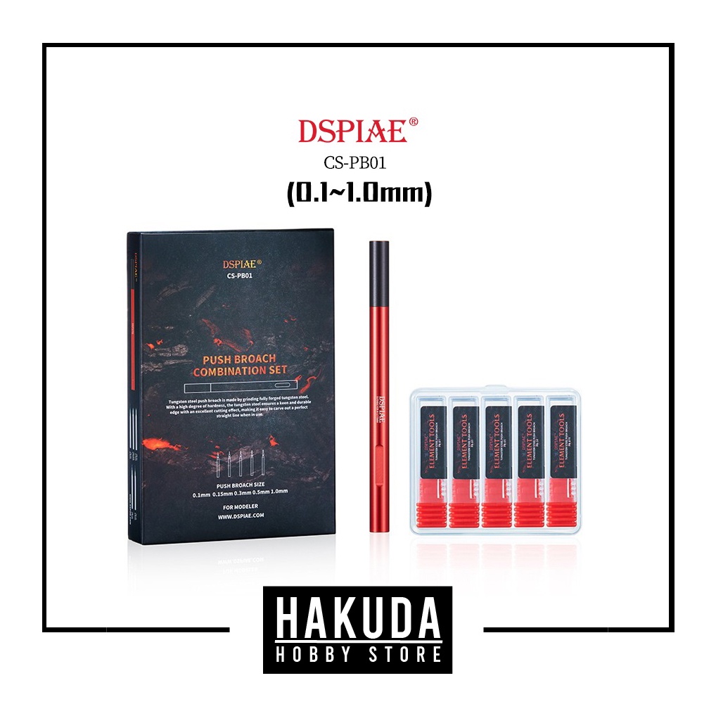 Bộ dụng cụ Custom Chisel Line Dspiae - Push Broach Combination Set - Chính hãng Dspiae