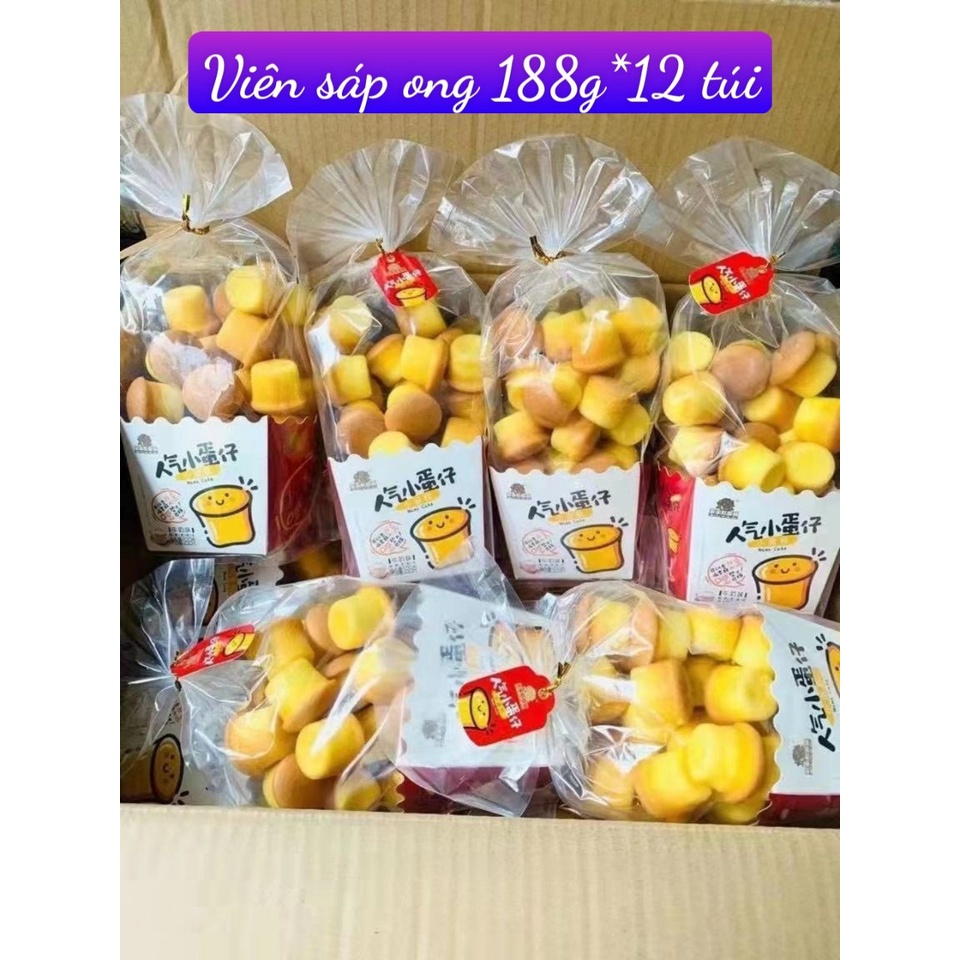 [Mềm ngon - sẵn ] Combo 2 gói Bánh mì dinh dưỡng viên sáp ong thức ăn nhẹ dành cho bữa sáng 188gr.