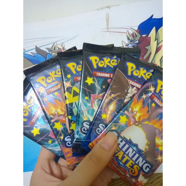 1 túi thẻ bài pokemon shinning fates chính hãng