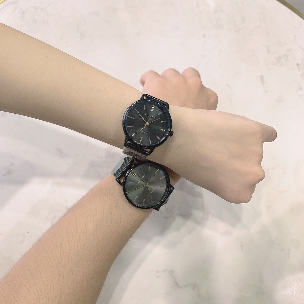 Đồng Hồ Cặp SAILANG 005 | 006  ⚡ [Mẫu Siêu Đẹp] ⚡ Với Mặt Dây Thép Chất Lượng, Thời Thượng