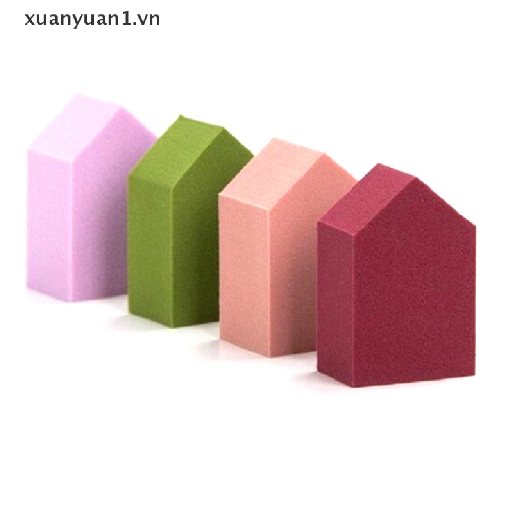 Set 6 Mút Trang Điểm Hình Ngôi Nhà Tiện Dụng