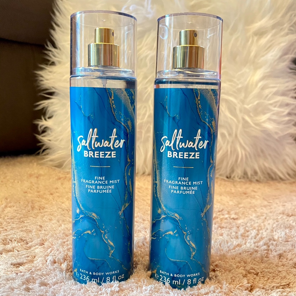 👑 L&G 💄 Chính Hãng Salt Water Breeze Xịt Toàn Thân Bath&Body Works 30ml/50ml/100ml + FullSeal