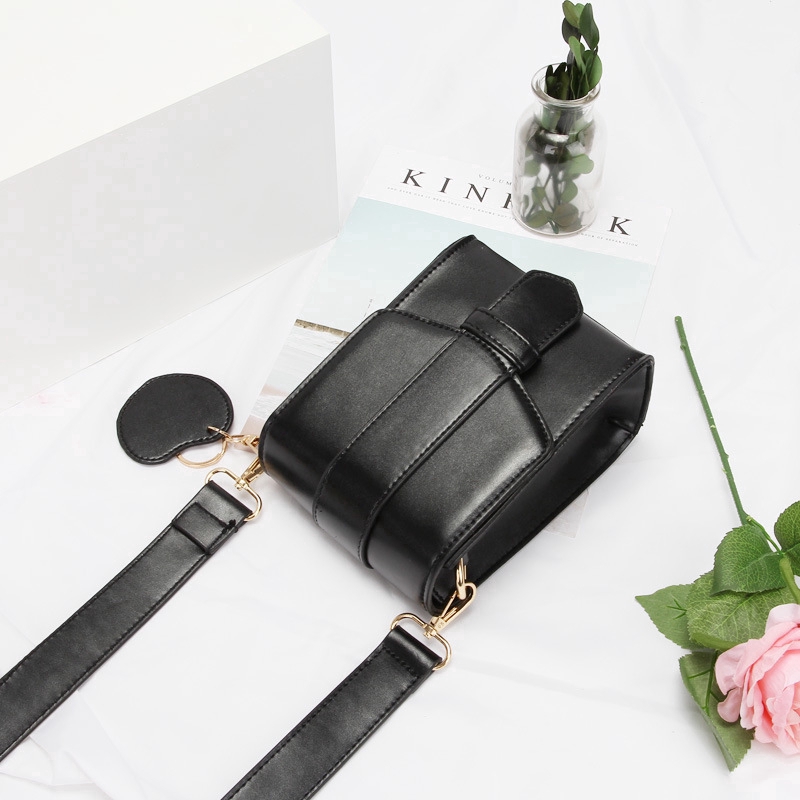 Túi Đeo Chéo Hình Vuông Cỡ Nhỏ Dây Đeo Bản Rộng Thời Trang Cho Nữ