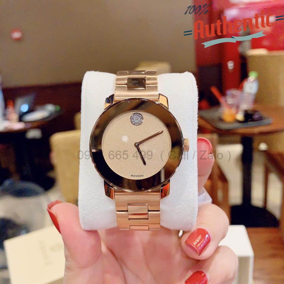 Đồng Hồ Nữ Movado Bold Bronze Dial Rose Gold Ion-plated 3600335 thumbnail