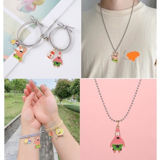Cặp vòng tay nam châm-dây chuyền người bỏ chạy dễ thương cho cặp đôi Tatitava