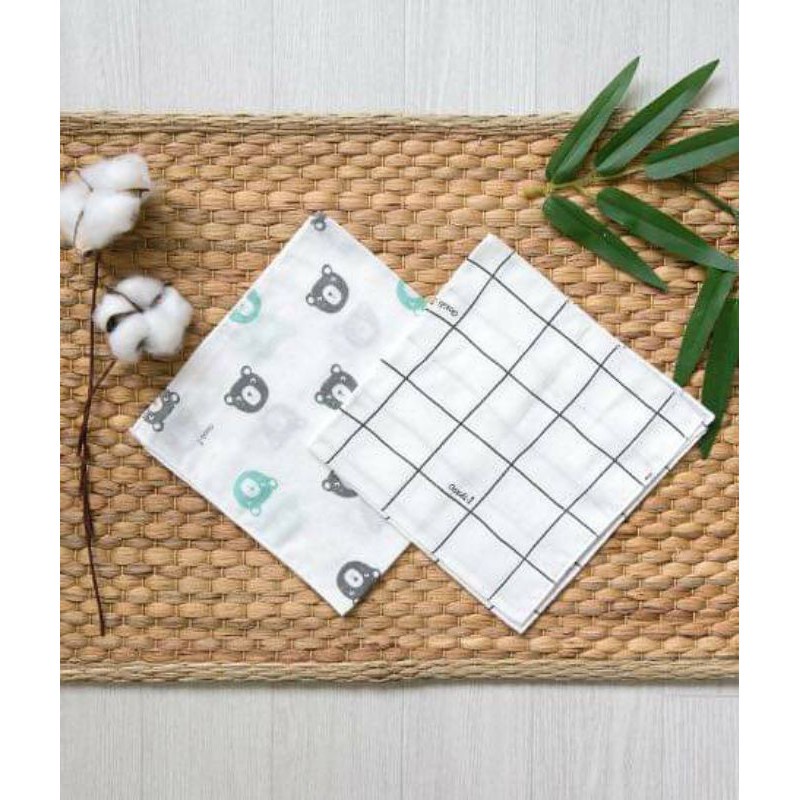 Set 10 Khăn sữa sợi tre kháng khuẩn cho bé Cordi Hàn Quốc
