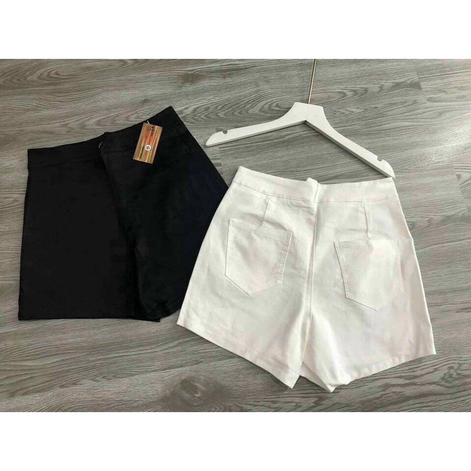 quần short kaki không túi ôm dáng