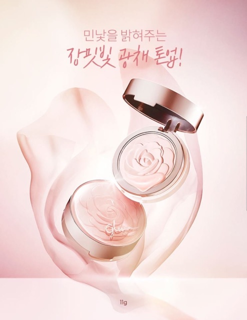 Phấn phủ hoa hồng missha glow tone up rose pact