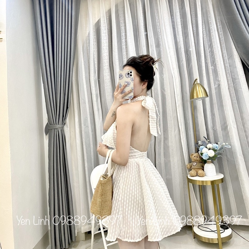 Váy yếm hở lưng (Ảnh thật)- V001