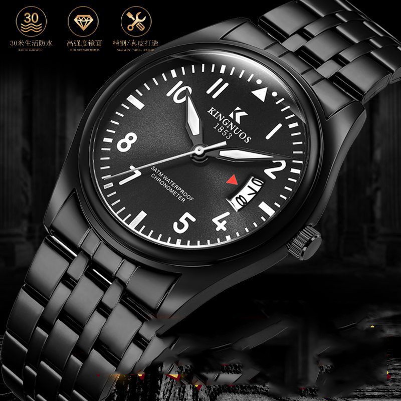 (New Arrival) Đồng Hồ Nam KINGNUOS K028 Lịch Ngày Doanh Nhân 2018 Dây Thép Không Gỉ Cao Cấp _Full Box | BigBuy360 - bigbuy360.vn