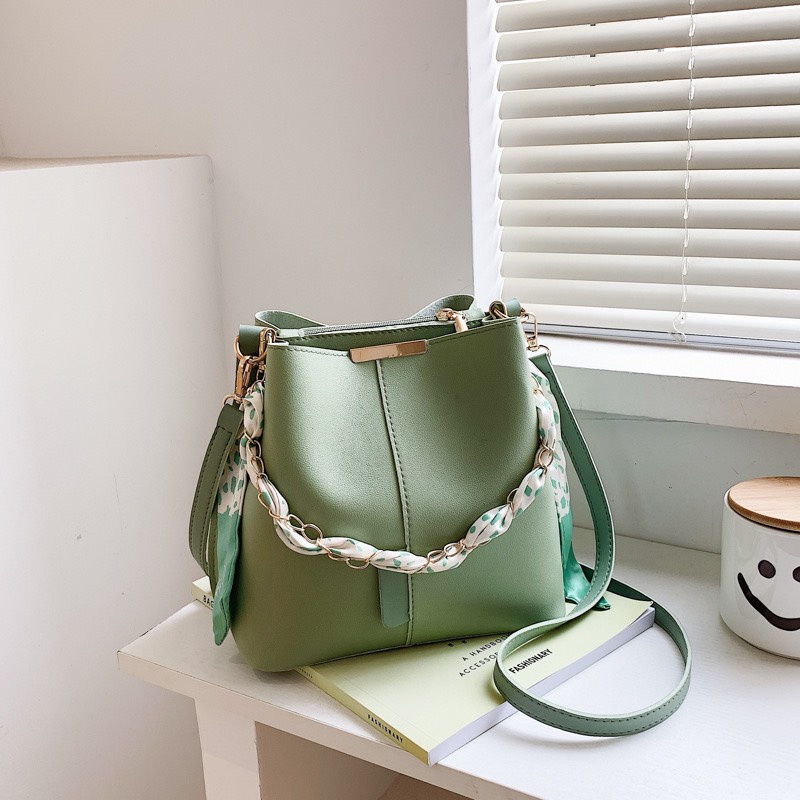 Túi Xách Nữ Đeo Chéo khuy cài Big Size Tote Da Pu Cao Cấp Mềm Mại Có Thể Xách Tay