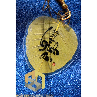 Set lá bồ đề in chữ Bình An