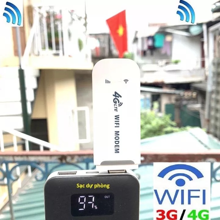 Bộ phát Wifi từ sim 3G 4G cực mạnh, USB Dcom DONGLE 4G LTE, Wifi phát sóng modem cực mạnh 150Mbps