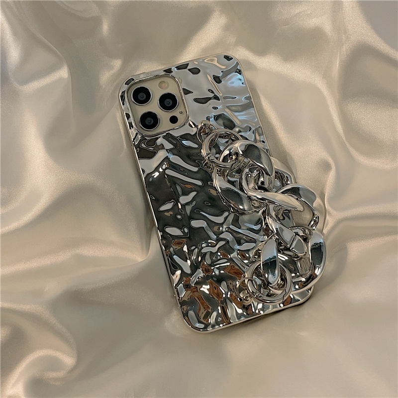 Ốp Điện Thoại tpu Mềm Mạ Điện Có Móc Khóa Cho iphone 15promax 15 15pro 14 pro max 14 plus 13 12 11 pro max xs xr 7 8 plus