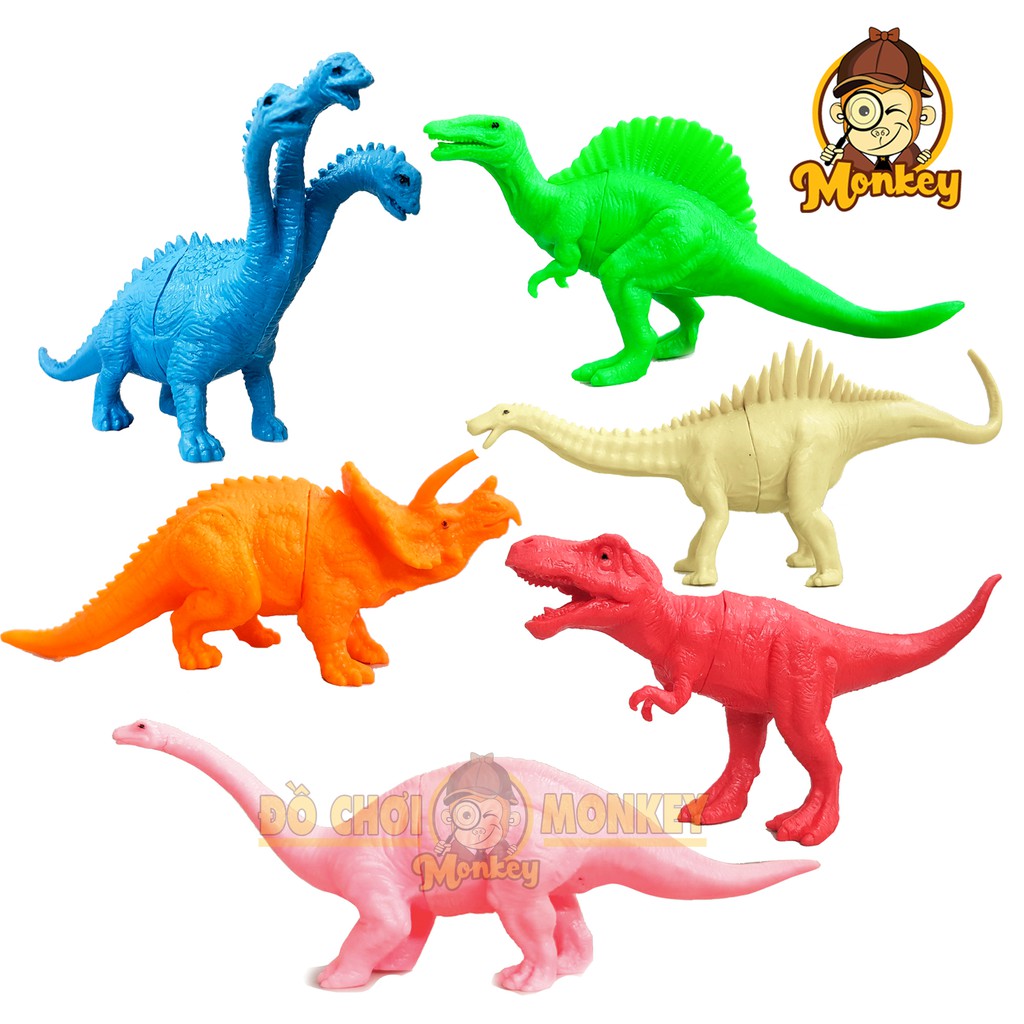 Đồ chơi mô hình khủng long 6 con bằng nhựa dẻo cho bé Hàng Việt Nam HT7519 - Đồ khuyến mãi giá tốt