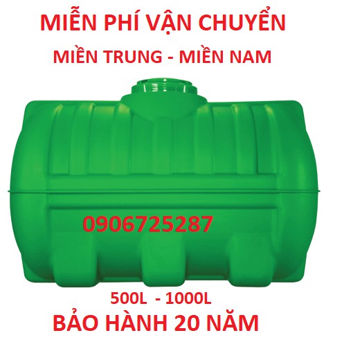 Bồn nhựa tân á Đại Thành HDPE Plasman Ngang, bảo hành 20 năm