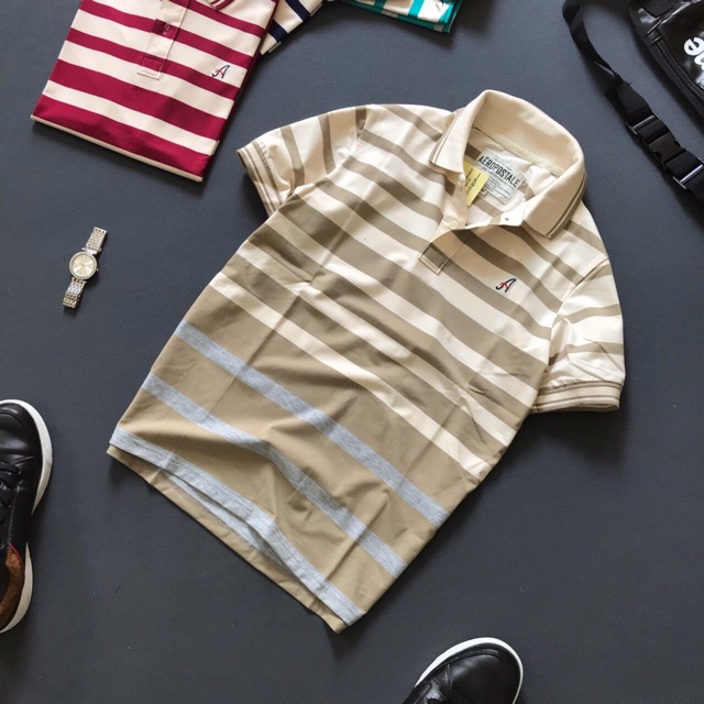 Áo thun sọc nam cổ bẻ DBP057 | BigBuy360 - bigbuy360.vn