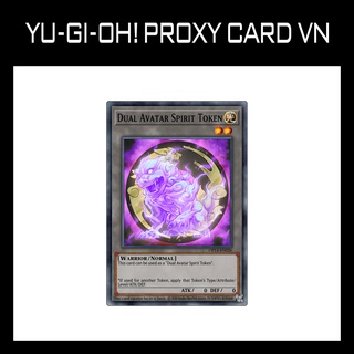Bài yugioh - dual avatar spirit token - bài in 2 mặt