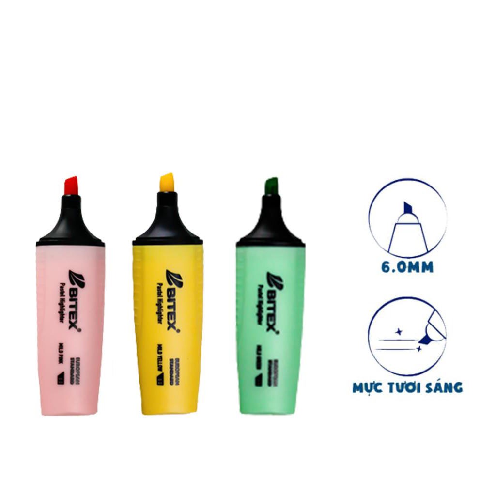 Bút nhớ dòng highlight bút pastel bitex giúp tăng khả năng ghi nhớ