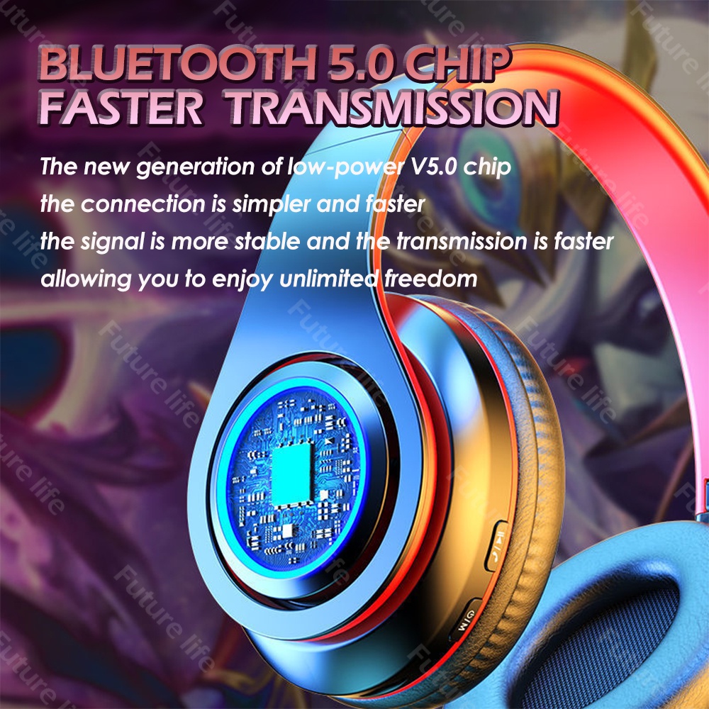 Tai Nghe Bluetooth 5.0 HD Sound Headphone Bluetooth Noise Reduction Tai Nghe Không Dây