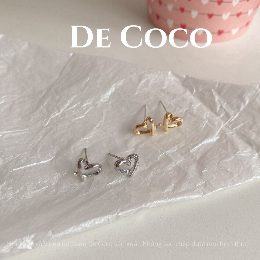 Bông tai trái tim Lisa De Coco decoco.accessories