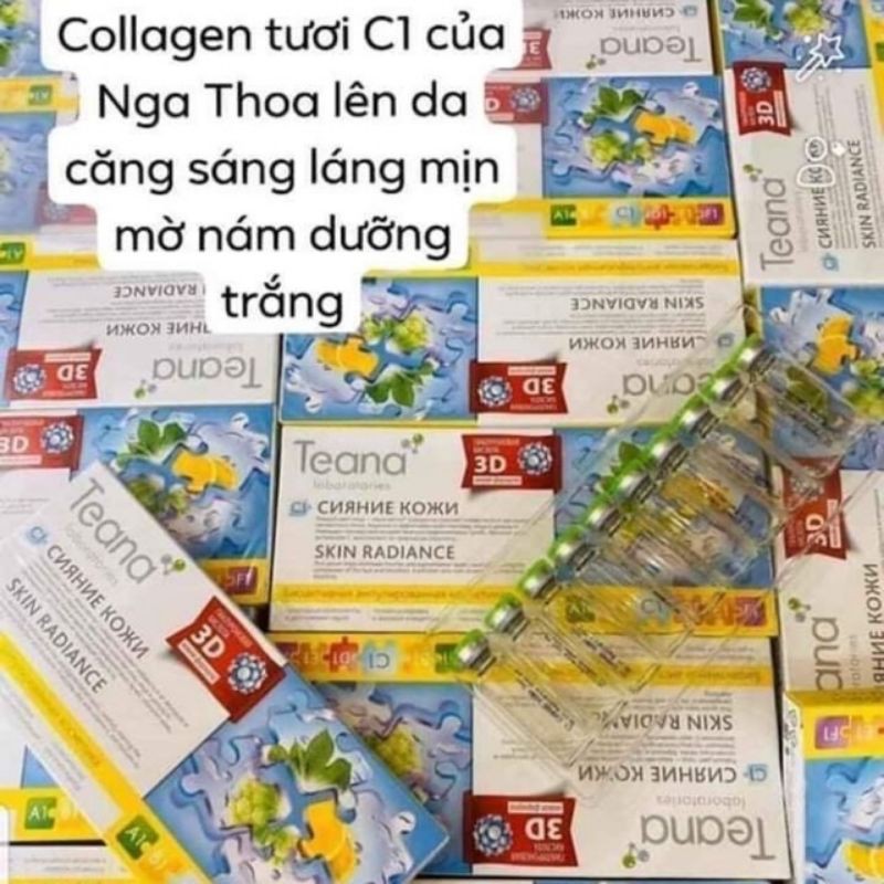 COLLAGEN TƯƠI TEANA C1 CỦA NGA TRẮNG DA CHỐNG LÃO HÓA.