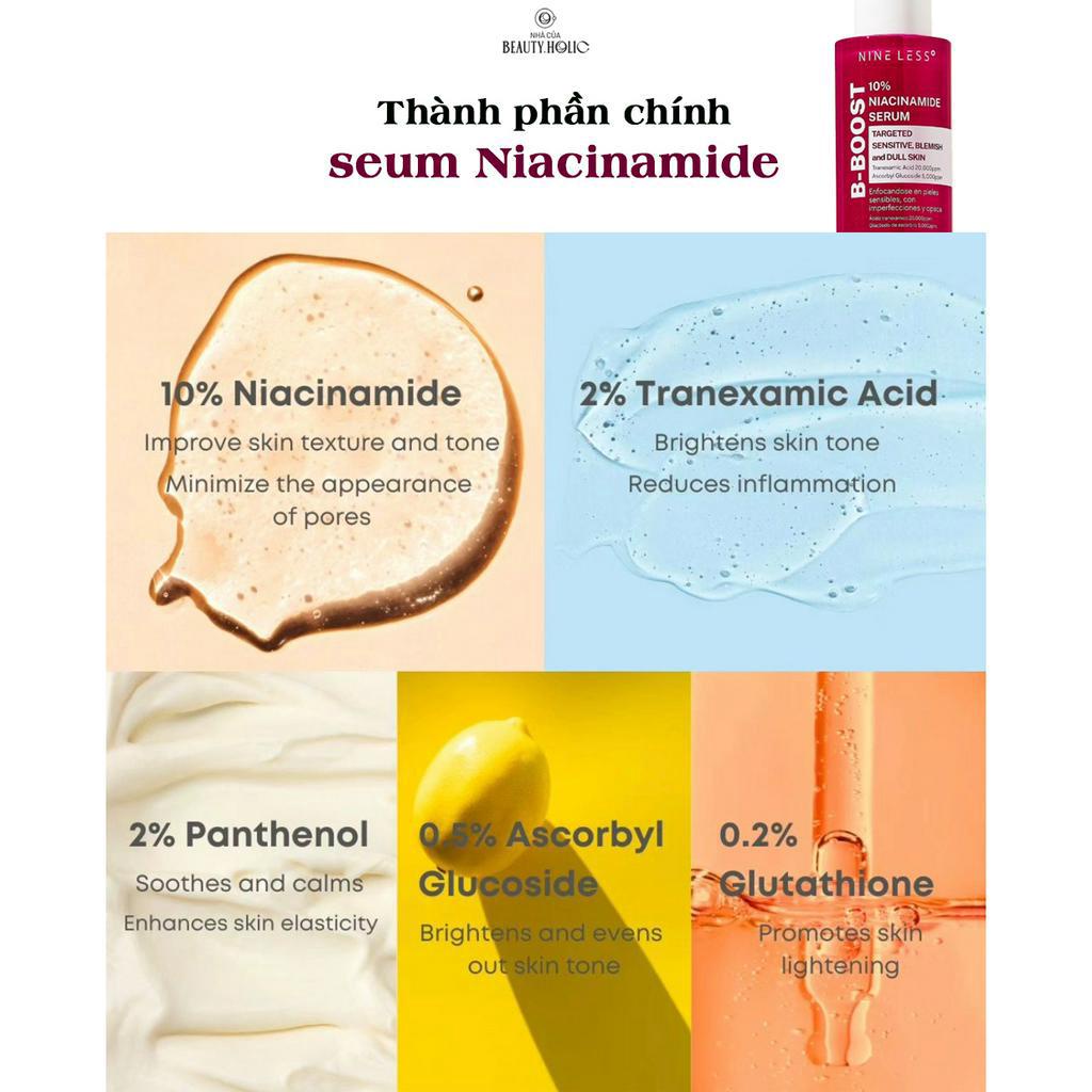 Serum cho da mụn, thâm nám NINELESS AZELAIC ACID và NIACINAMIDE