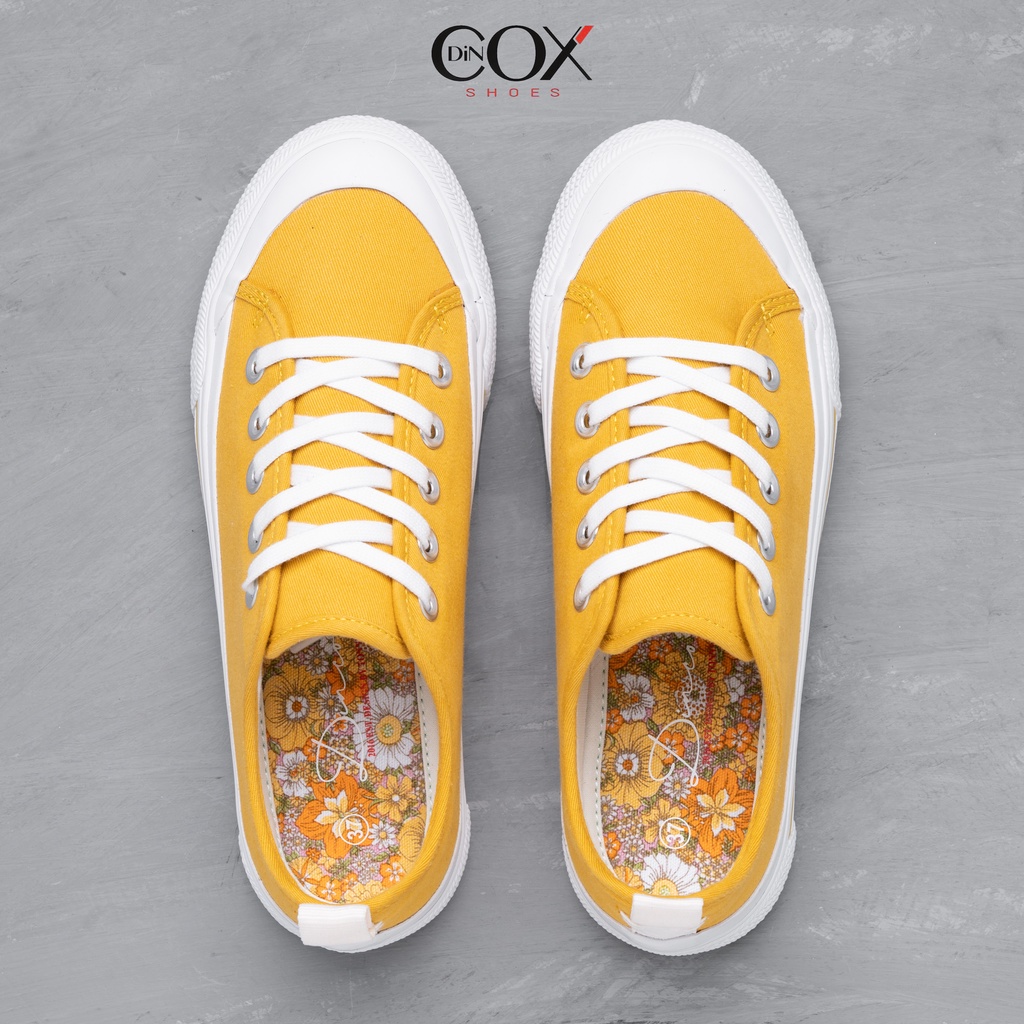 Giày Sneaker Nữ Dincox/Coxshoes C20 Yellow Sang Trọng Đơn Giản