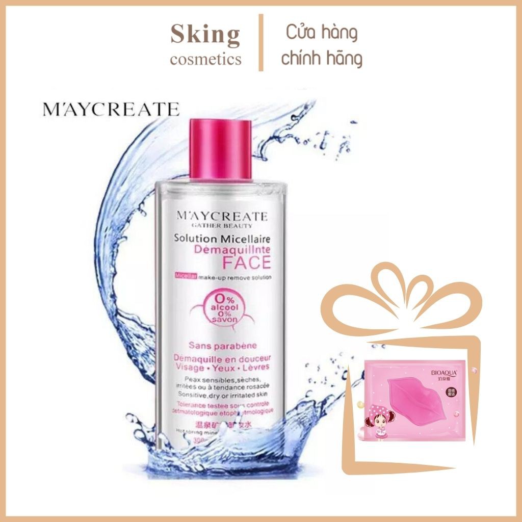 Nước tẩy trang Maycreate làm sạch sâu dịu nhẹ cho da 300ml