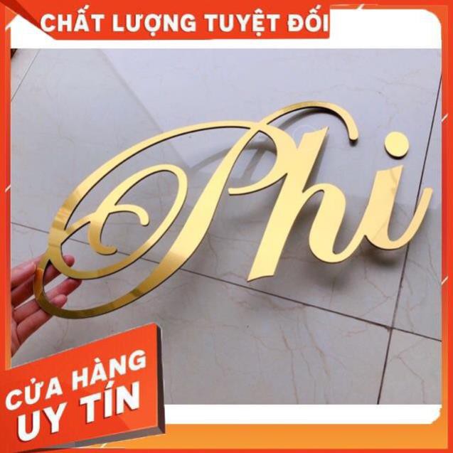 CHỮ DÁN TƯỜNG [BỘ CHỮ DÁN NỔI] Dễ dàng tự dán [có thể thay đổi chữ theo yêu cầu ]