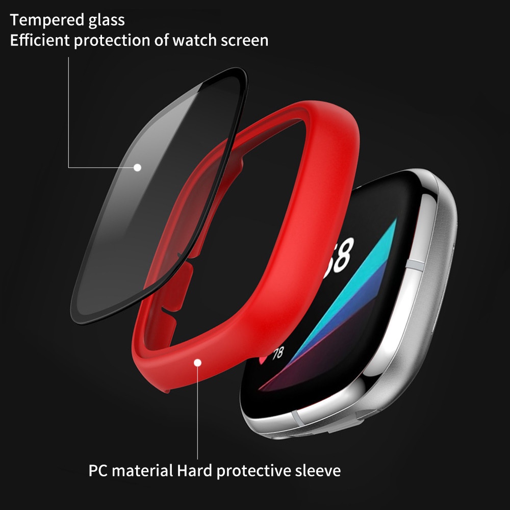 Miếng Dán Màn Hình Cho Đồng Hồ Thông Minh Fitbit Versa 3 / Sense / Versa 2 Kèm Phụ Kiện