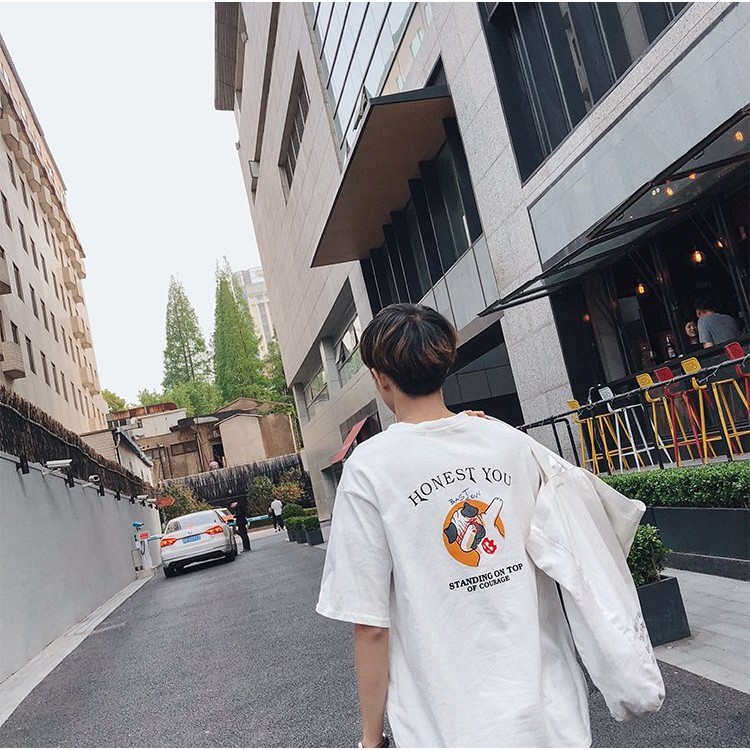 Nhập WA135 hoàn 20k xu đơn 150k_ Áo thun HONEST YOU TRẮNG UNISEX