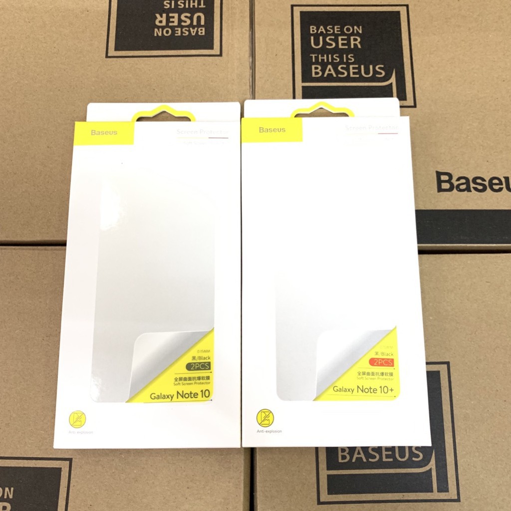 Combo 2 miếng dán dẻo Baseus cho Samsung galaxy Note 10 , Note 10 Plus