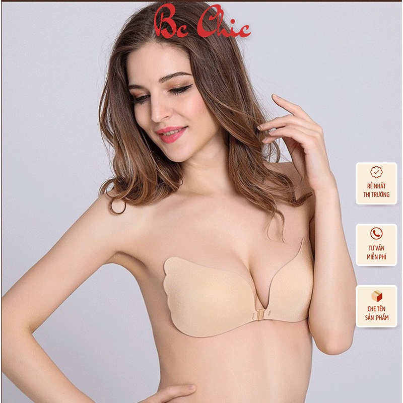 Miếng Dán Ngực , Miếng Dán Ngực Hình Cánh Tiên tạo khe cài trước siêu dính dùng được nhiều lần P15 BC_CHIC LINGERIE