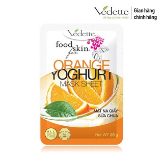 [Chính Hãng]Mặt Nạ Giấy Vedette Sữa Chua Cam 25ml