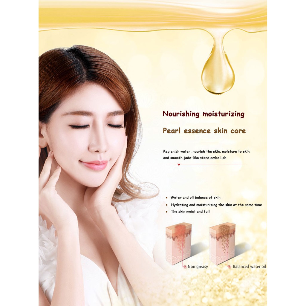 BIOAQUA Natural Pearl Whitening Cream Collagen Moisturizing Hydrating Face Cream Hyaluronic Acid Repair Anti Wrinkle Ant