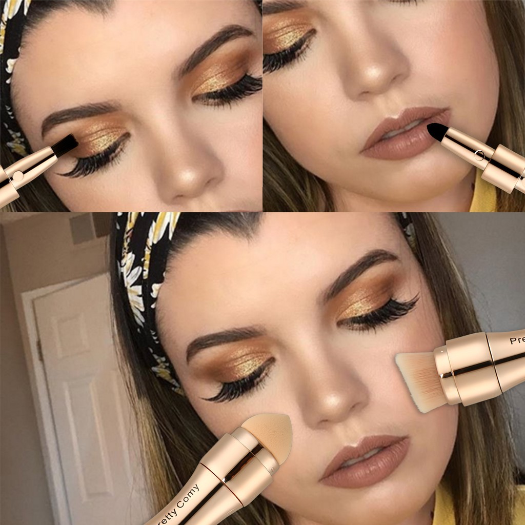 Bộ cọ trang điểm 4 trong 1 tiện dụng chất lượng cao