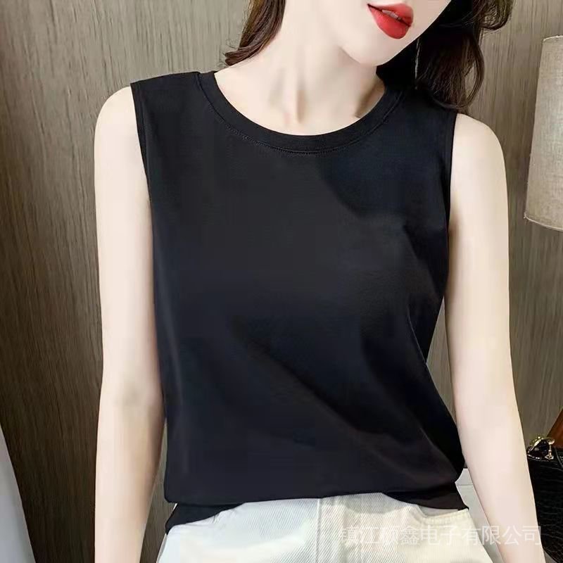 Áo Thun Thể Thao Không Tay Chất Liệu 100% Cotton Cao Cấp Thời Trang Dành Cho Nữ