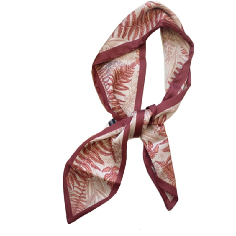 Băng Đô Cài Tóc Giả Lụa Dài In Chữ Thời Trang