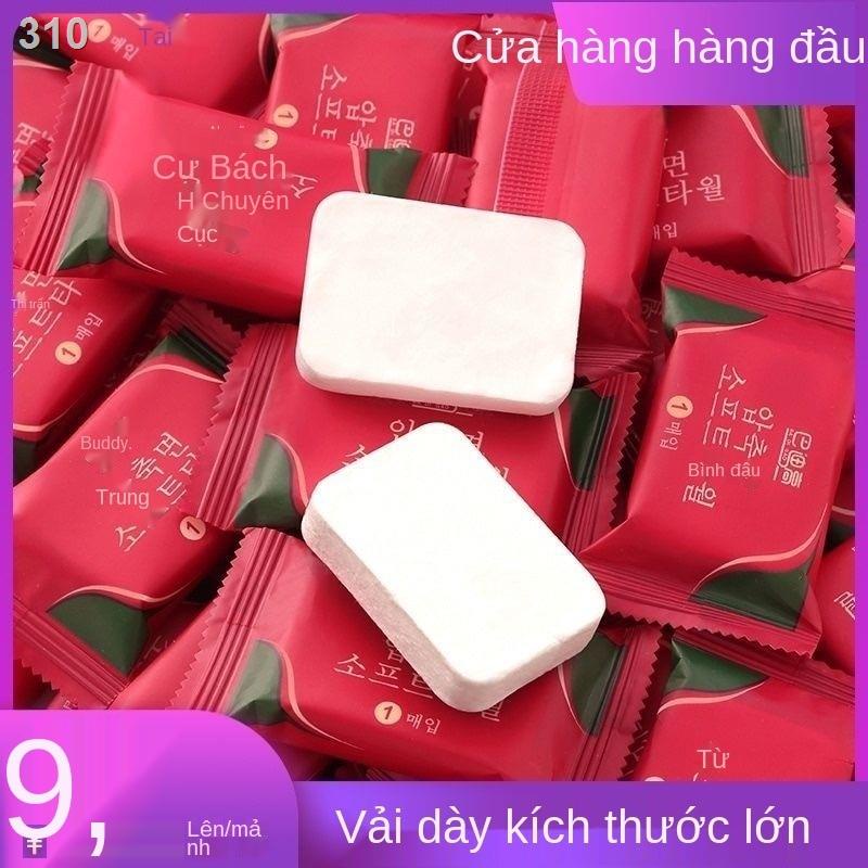 【giá rẻ】Khăn nén tắm ướt Gói du lịch dày dặn mặt dùng một lần bông cực lớn cần thiết Chính hãng