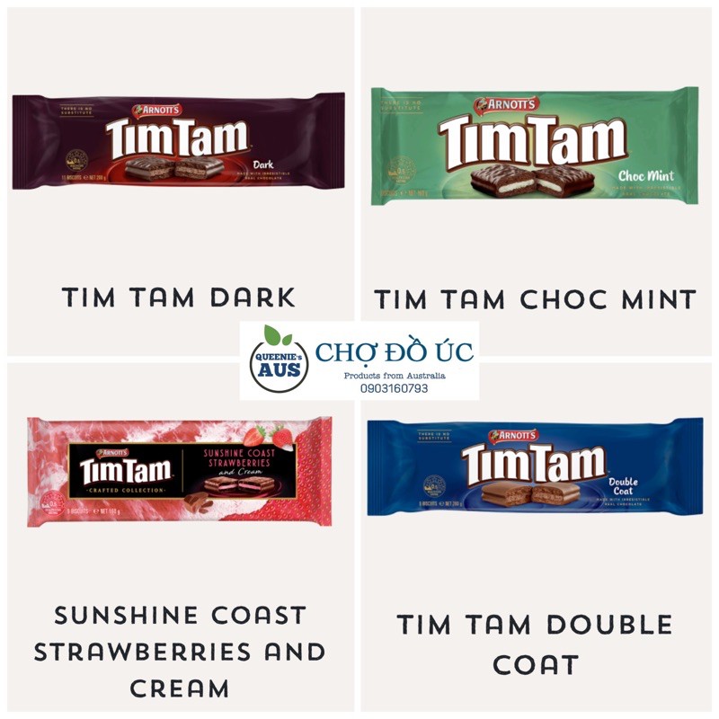 Bánh quy phủ chocolate TimTam 🍫 nhập Úc 🇦🇺